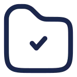 Folder Check SVG Icon